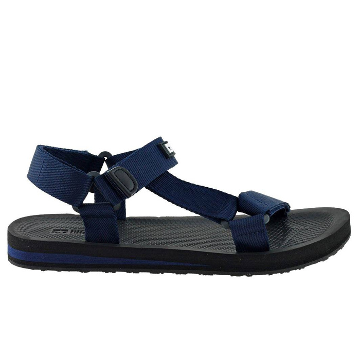 Sandały męskie w kolorze granatowym na rzepy Big Star
