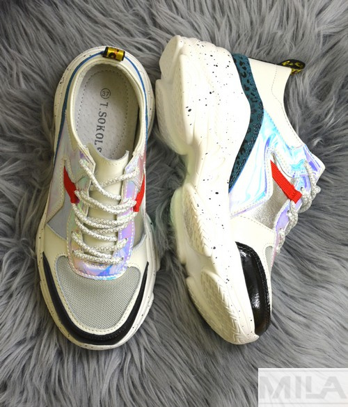 T. Sokolski Кросівки FLY W20-05 біло-сріблясті