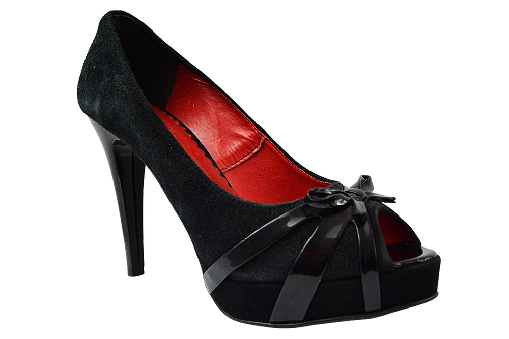 Czółenka Lewski 2037 czarne