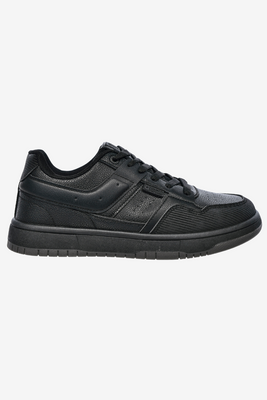 Sneakersy męskie czarne z ekoskóry na grubszej podeszwie Big Star