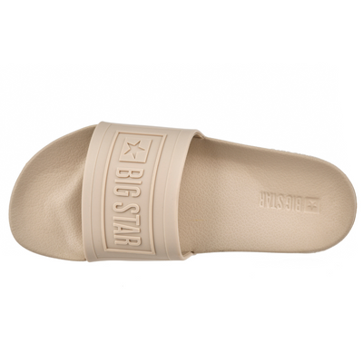 Klapki basenowe damskie w kolorze beżowym Big Star