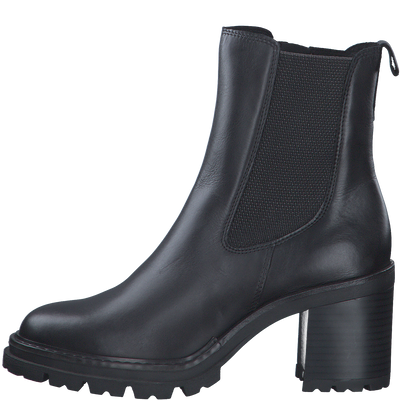 Черевики челсі на високому каблуці, чорні, 2-25451-41 Marco Tozzi