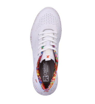 Sneakersy Rieker W0402-80 białe