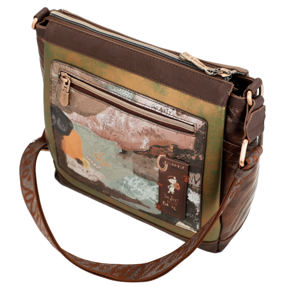 Жіноча сумка-почтальон Anekke з коричневим ремінцем