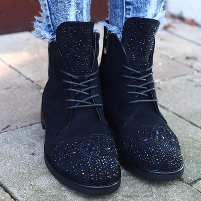 Чорні ботильйони з цирконами від Potocki