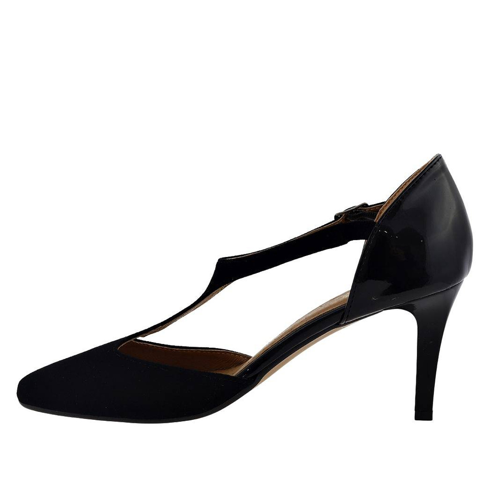 Чорні елегантні жіночі шкіряні туфлі Darex