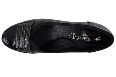 Półbuty KOSTEX 2205 D3525 czarne na obcasie