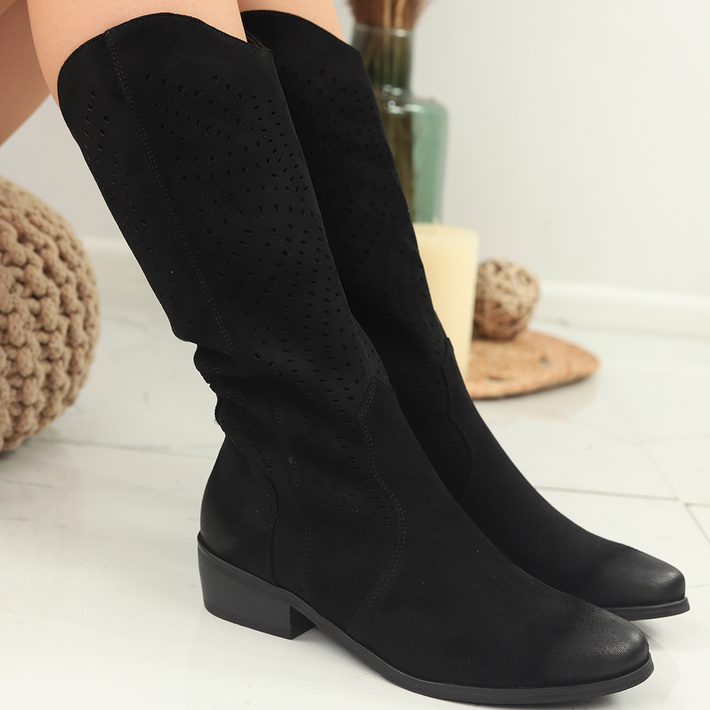 Чорні жіночі ботильйони Potocki