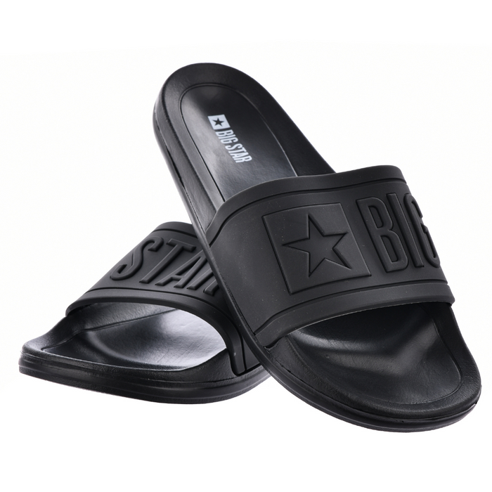 Чорні жіночі спортивні шльопанці Big Star