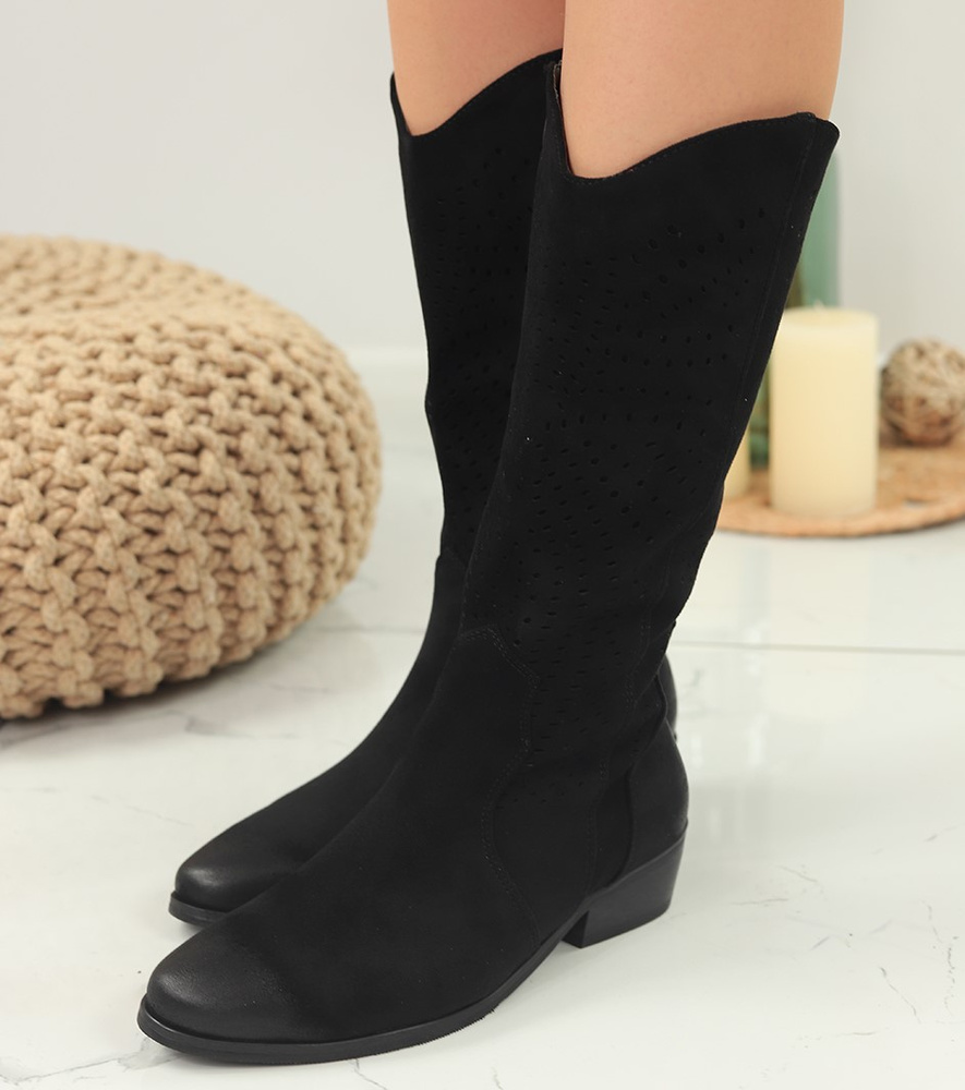 Чорні жіночі ботильйони Potocki