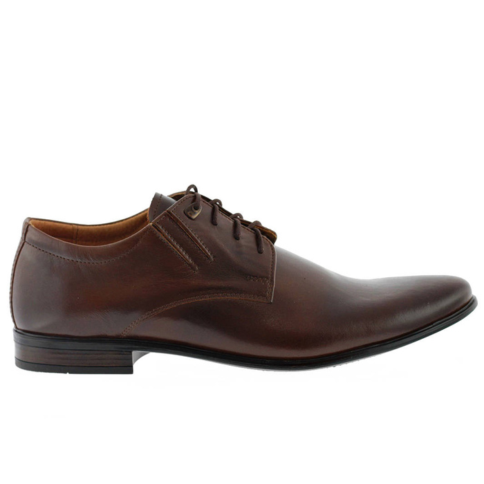 Чоловічі коричневі шкіряні туфлі Activ