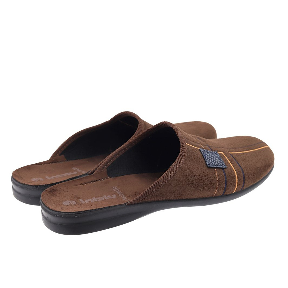 Коричневі чоловічі домашні тапочки Inblu