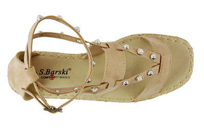 Sandały S. Barski 33132 beżowe