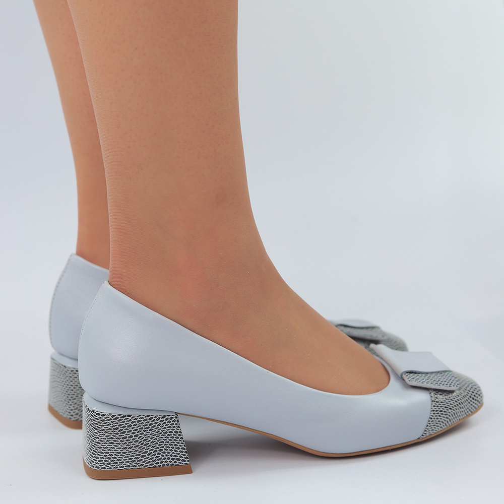 Сірі шкіряні човники Kordel