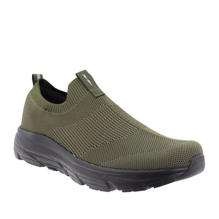 Buty sportowe męskie wsuwane w kolorze khaki Dk