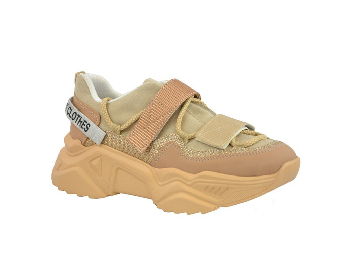 Sneakersy NAVY DOT 21-56004 BG beżowe