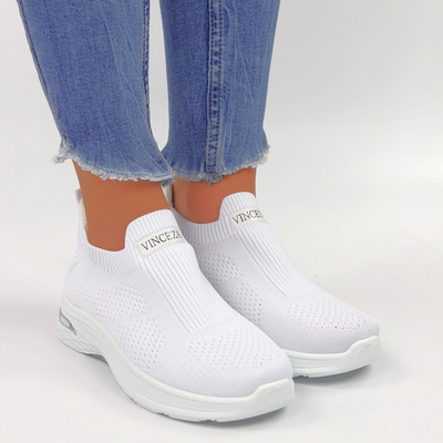Białe sportowe buty damskie Vinceza