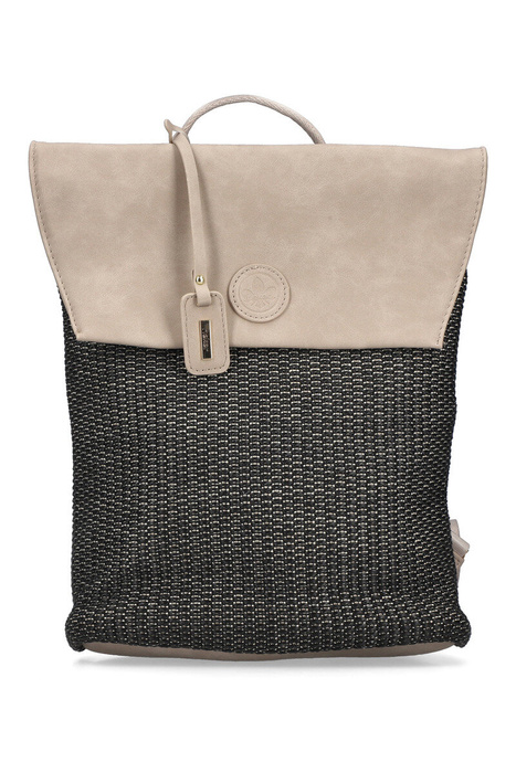 Чорно-бежевий жіночий рюкзак Rieker