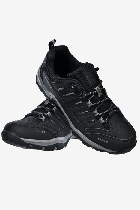 Solidne sneakersy męskie czarne z ekoskóry Big Star