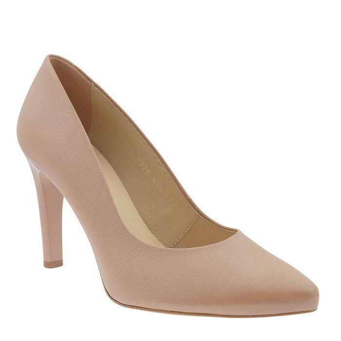 Класичні бежеві туфлі Kordel на підборах