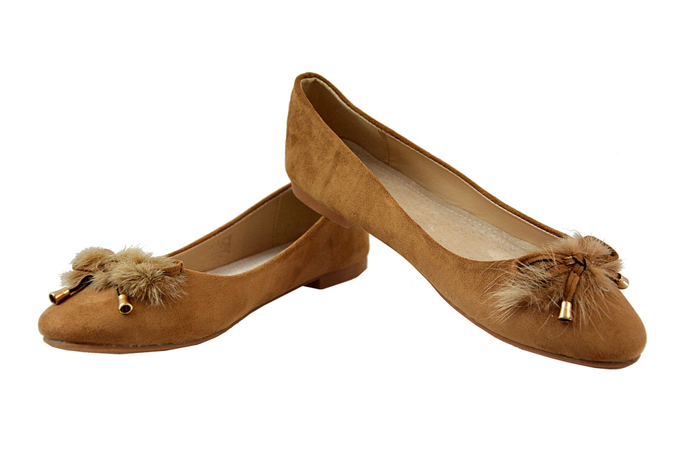 БАЛЕТКИ ЗІ ШТУЧНИМ ХУТРОМ GOFC