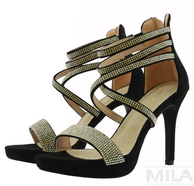 Чудові чорні босоніжки SABATINA DM19-5