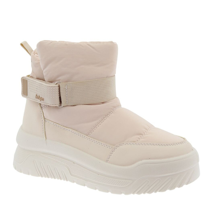 Жіночі бежеві утеплені снігові чоботи на платформі Lee Cooper