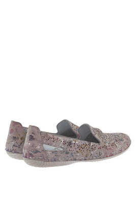 Białe skórzane półbuty wsuwane ażurowe