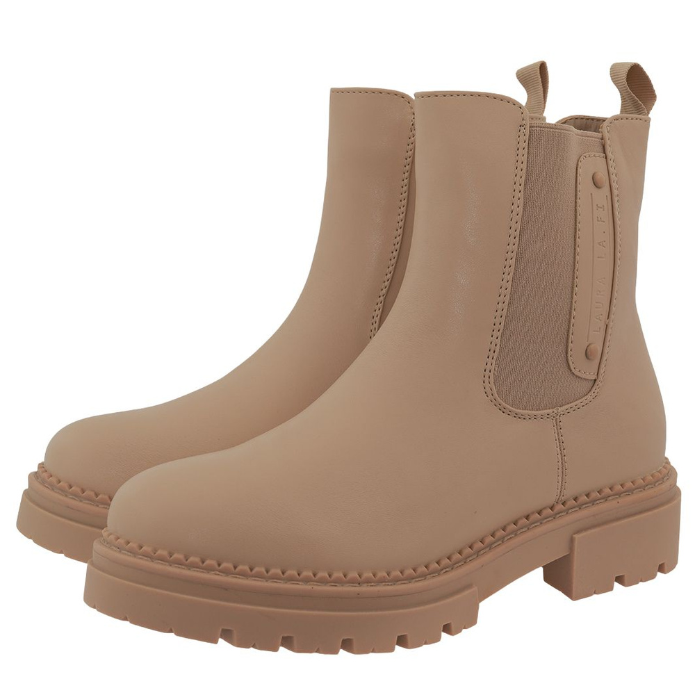 Botki damskie taupe La.fi