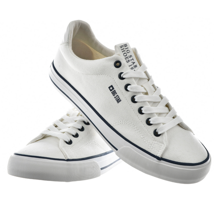 Чоловічі білі тканинні кросівки Big Star