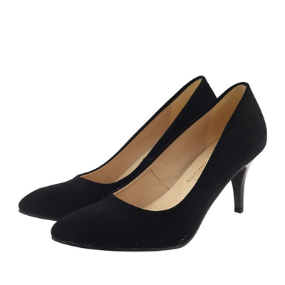 Чорні замшеві туфлі Dantex