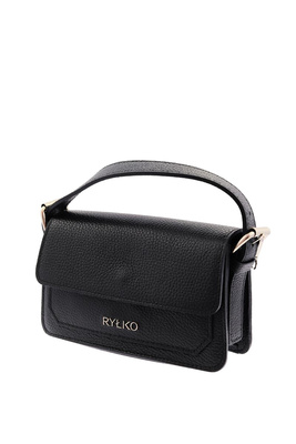 Mała stylowa torebka na łańcuszku ze skóry licowej Ryłko