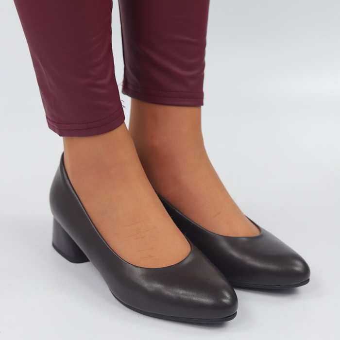 Сірі шкіряні човники з блоком Darex