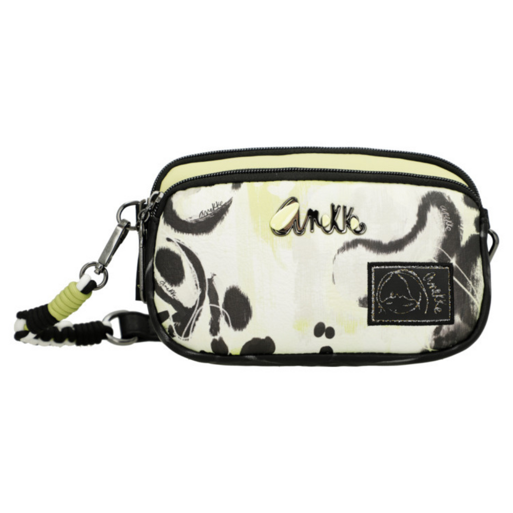 Mała torebka crossbosy biało czarna Anekke Memories