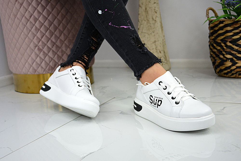 Sneakersy El Passo 1658 białe