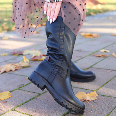 Kozaki Rieker Y9155-00 czarne