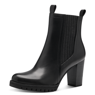 Чорні високі шкіряні черевики Marco Tozzi