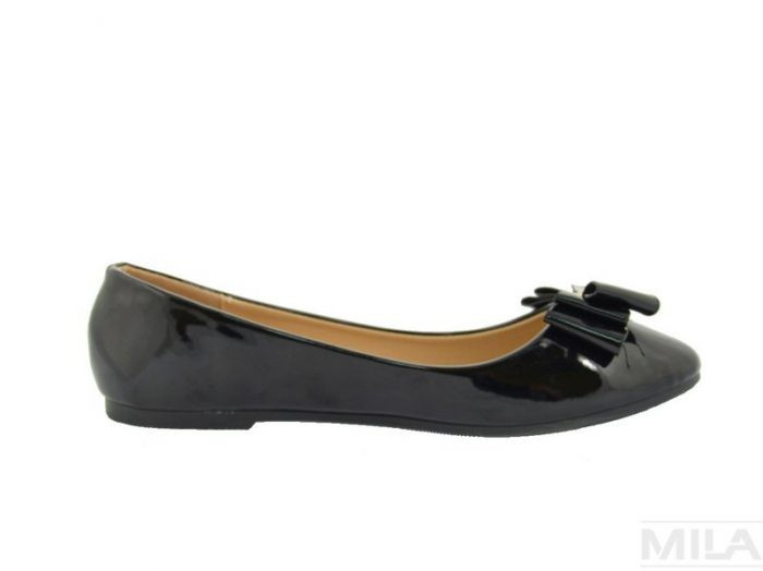 Lakierowane baleriny Vinceza z kokardką BOB19-18005