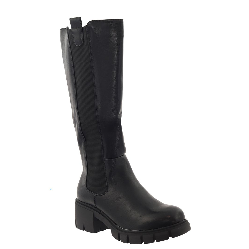 Kozaki czarne z elastyczną gumką M. Daszyński