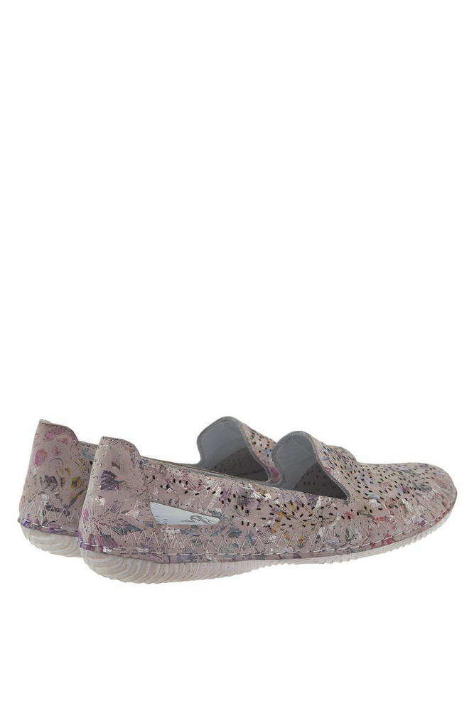 Сині ажурні туфлі на зав'язках