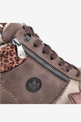 Ботильйони RIEKER Z9583-00, чорні, з оборками