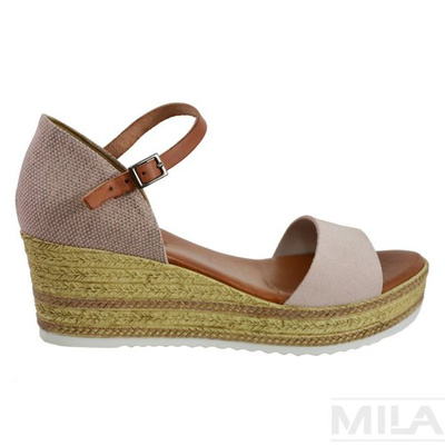 Босоніжки на танкетці PORRONET POR 2438 ROSA