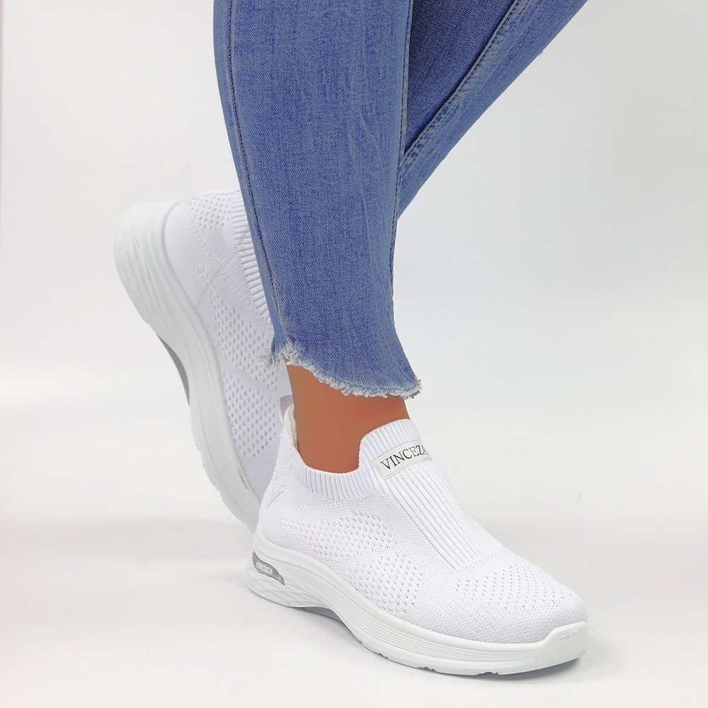 Białe sportowe buty damskie Vinceza