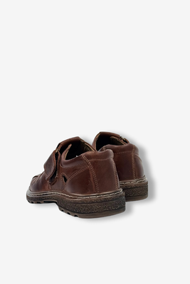 Шкіряні туфлі на липучці кабіру кольору Mariusz