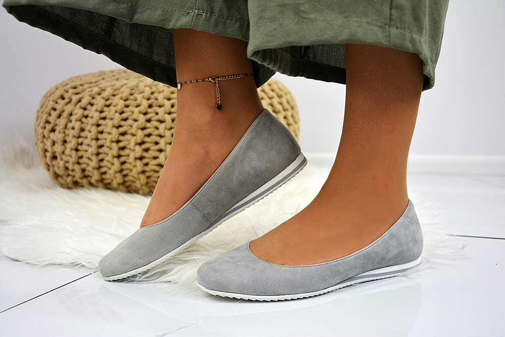 Baleriny Blu 801351 szare