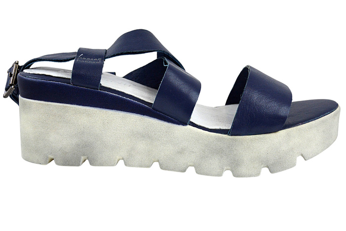 Sandały Carinii B3181 granatowe