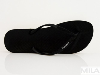 Stylowe japonki IPANEMA w kolorze czarnym 81030-20766
