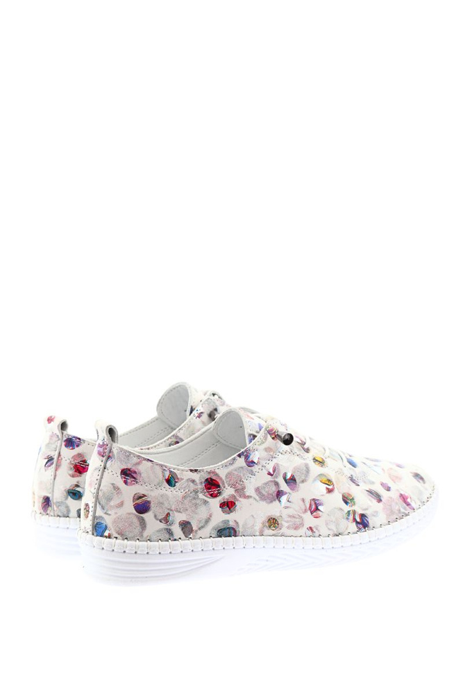 Kolorowe półbuty damskie skórzane