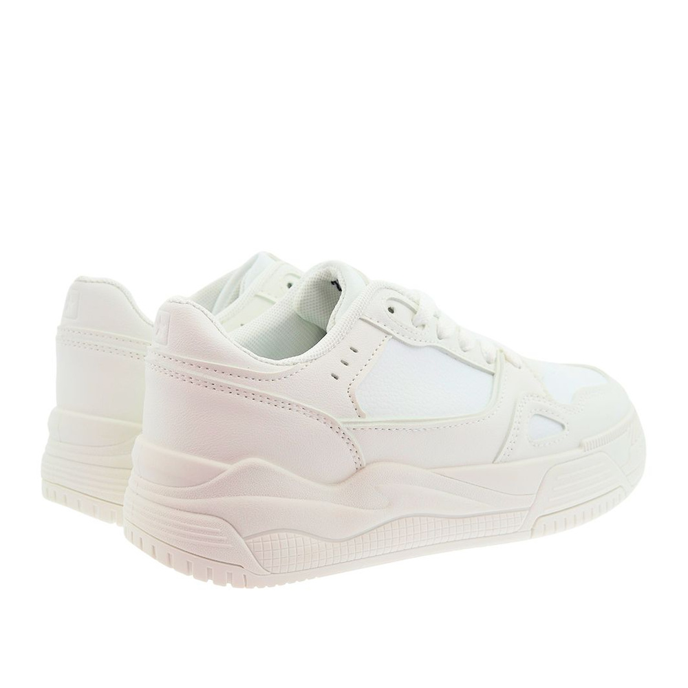 Білі кросівки на шнурівці з платформою