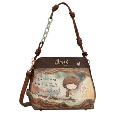 Маленька сумка на три відділення, на блискавці і магнітній кліпсі Anekke Core